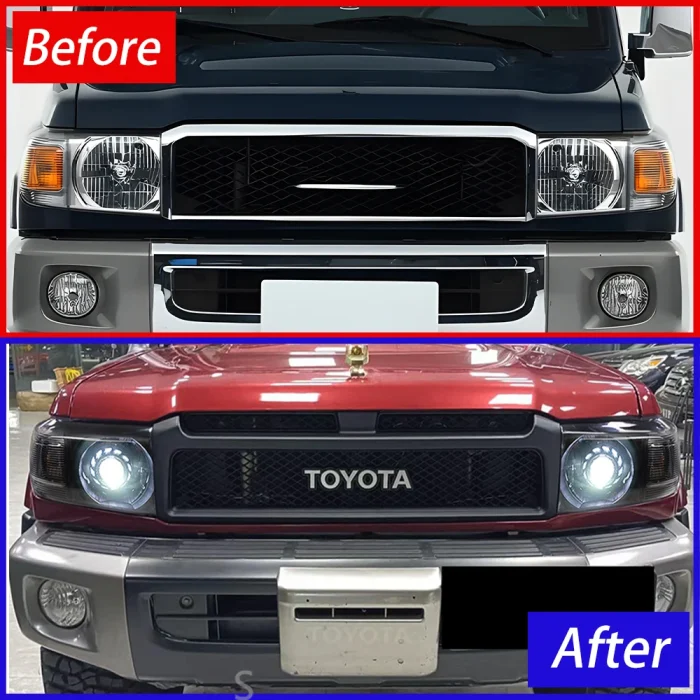 For Toyota Land Cruiser LC71 LC76 LC78 LC79 2006-2023 Headlight Assembly Upgrade Start Effect LED Projection Lens Accessories - Image 5