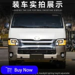 Car Lights For Toyota Hiace 2004-2018  Auto Headlight Assembly Upgrade New Style HID Projector Lens Tools Accessories - Image 6