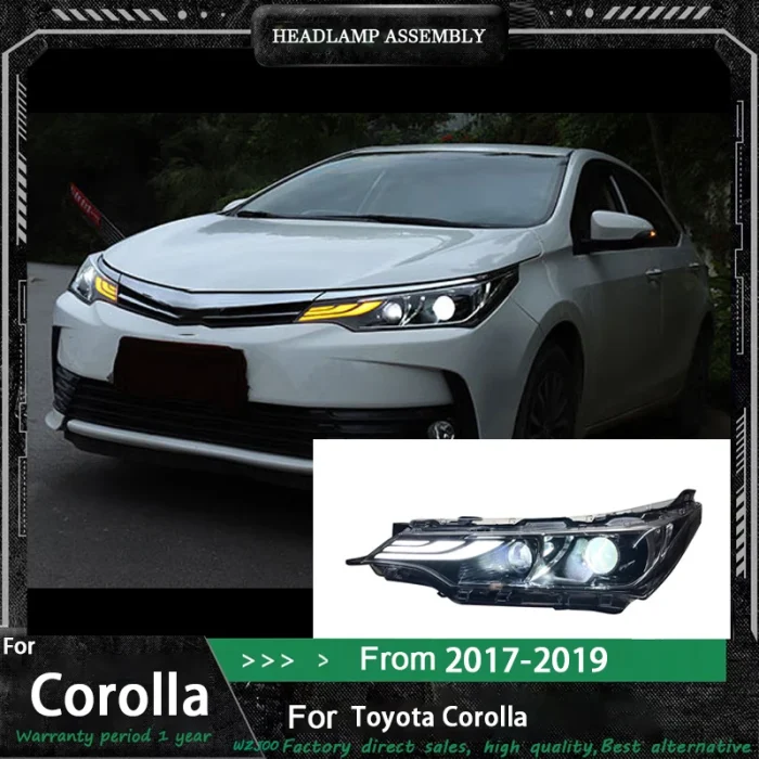 Car LED Headlights For Toyota Corolla 2017-2019 new style full LED Auto Head lamp Assembly Upgrade Projector Lens Accessories - Image 2