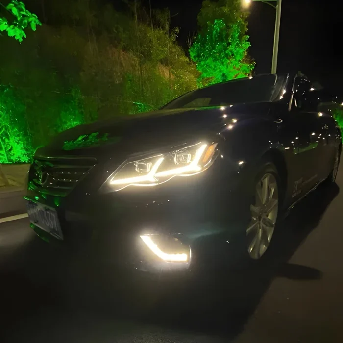 For Toyota REIZ MARK X 2010-2012 Front Headlights Fully Upgraded LED Dynamic Flowing Turn Signal Dual Lens Modification - Image 7