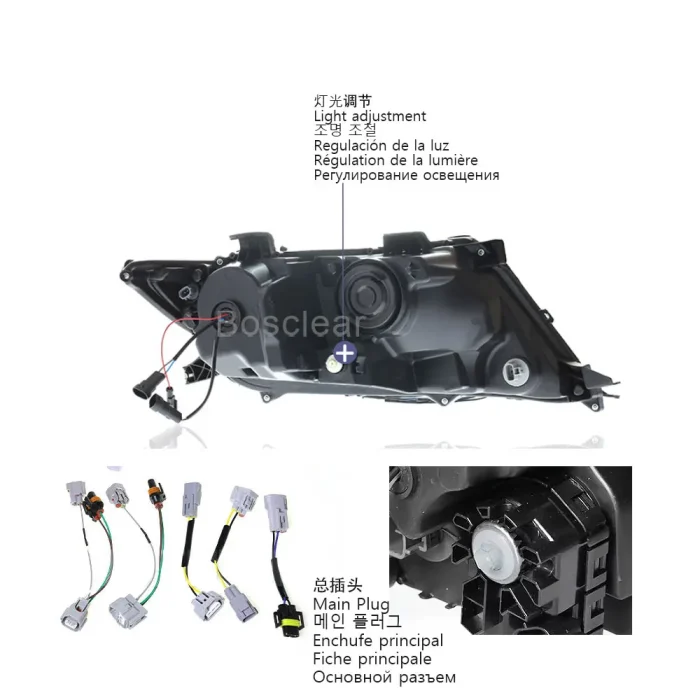 Head Lamp for Toyota Venza LED Headlight 2009 2010 2011 2012 2013 Headlight Hybrid DRL Turn Signal High Beam Angel Eye Projector - Image 4