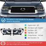 Auto Headlights For Toyota Tundra Sequoia 2007-2013 Upgrade 2018 Styling LED Car Front lamps Assembly Projector Lens Accessories - Image 2