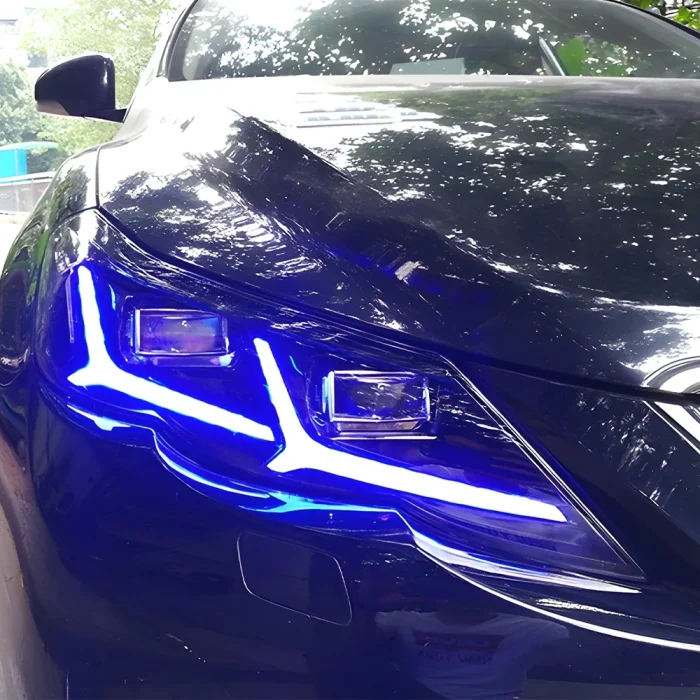For Toyota REIZ MARK X 2010-2012 Front Headlights Fully Upgraded LED Dynamic Flowing Turn Signal Dual Lens Modification - Image 5