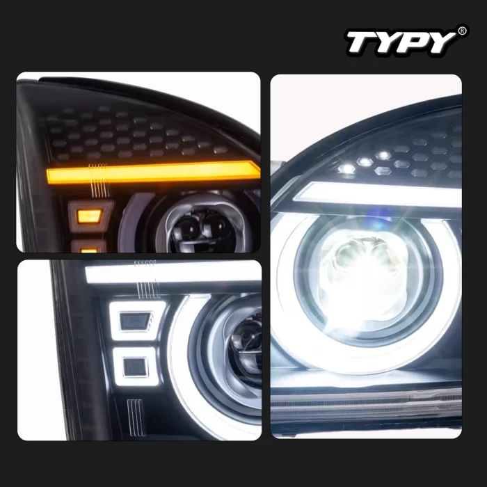 TYPY Car For Toyota Prado Headlight 2003-2009 Upgrade Modified to New DRL Dynamic Turn Signal LED Headlight Auto Accessories - Image 6