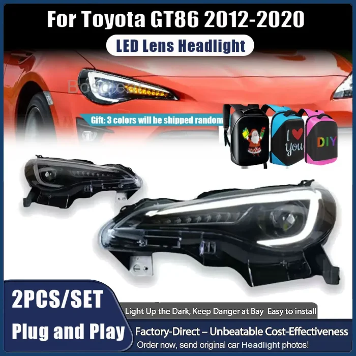 Car Lights For Toyota GT86 Headlights 2012-2021 Subaru BRZ LED Projetor Head Lamps Daytime Running Light Automotive Accessories - Image 2