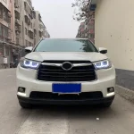 Auto Headlights for Highlander Kluger U5 2015 2016 2017 Bifocal Lens Styling Led Car Headlight Assembly Upgrade Drl Turn Signal - Image 2