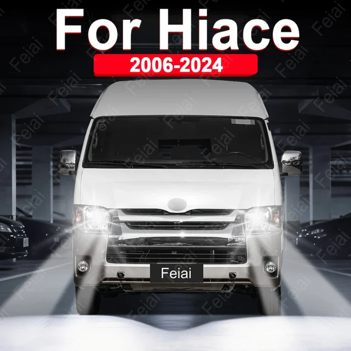 LED Headlights Bulb For Toyota Hiace Accessories 2006 2007 2008 2009 2010 2011 2012 2019-2024 Car Headlamp High Low Beam Auto - Image 2
