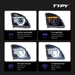 TYPY Car For Toyota Prado Headlight 2003-2009 Upgrade Modified to New DRL Dynamic Turn Signal LED Headlight Auto Accessories - Image 4
