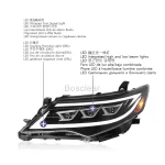 Front Lamps For Toyota Camry US Version 2012 2013 2014 LED Auto Headlights Assembly Upgrade Dynamic 3 Projector Lens Accessories - Image 4