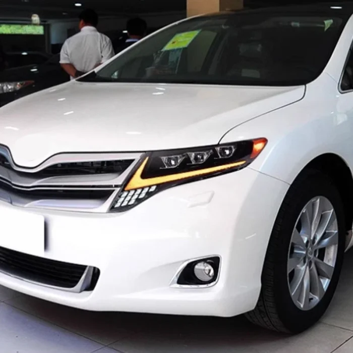 Head Lamp for Toyota Venza LED Headlight 2009 2010 2011 2012 2013 Headlight Hybrid DRL Turn Signal High Beam Angel Eye Projector - Image 7