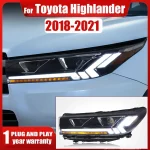Car Styling For Toyota Highlander LED Headlights 2018 2019 2020 2021 Front DRL High Low Beam Dynamic Turn Signal Lights Assembly - Image 3