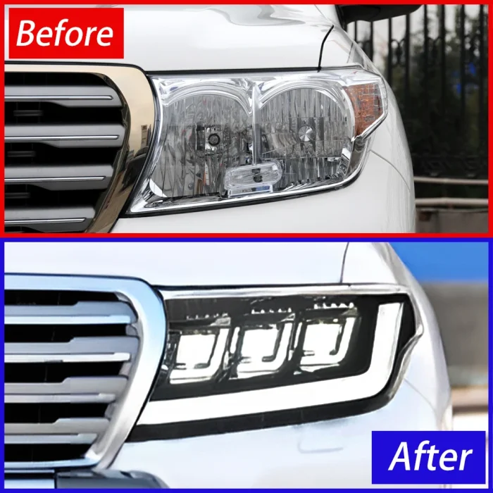 Car Front Lamps for Toyota Land Cruiser Lc200 2008-2015 Auto Headlights Assembly Upgrade Led Projector Lens Hot Sale Accessories - Image 3