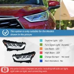 Auto Headlights For Toyota Highlander Kluger 2022-2023 LED Car Front lamps Assembly Upgrade Three Projector Lens Accessories