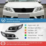 For US Version Camry 2012-2014 LED Car Front Lamp Assembly Upgrade LED Daytime Light Projector Lens Auto Headlights Accessories - Image 2