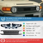Car Front Lamp for Toyota FJ Cruiser 2007-2017 LED Auto Headlights Assembly Upgrade Land Rover Design Projector Lens Accessories - Image 2