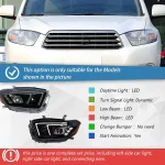 Car Front lamps For Toyota Highlander Kluger 2009-2011 Benz GLE Styling LED Auto Headlights Projector Lens Accessories Assembly