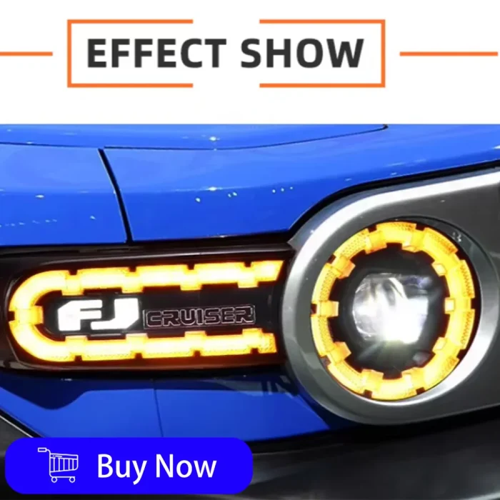 Car Lights For Toyota FJ Cruiser 2007-2017 LED DRL Auto Headlight Assembly Upgrade Startup Effect Projector Lens Accessories - Image 7