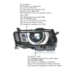 Headlight Assembly for Toyota Land Cruiser 300 LC300 2022 2023 2024 2025 LED Projectore LENS Modification Automotive Accessories - Image 4