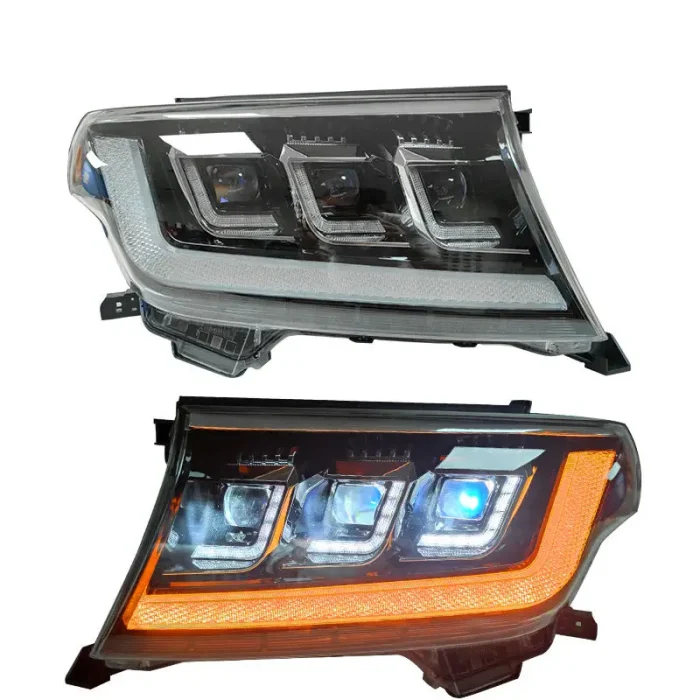 Front Headlamps Fit For Land Cruiser LC200 2007 2008 2009-2013 2014 2015 Front Lamps Assembly Led Lights With Turn Signal Light - Image 2