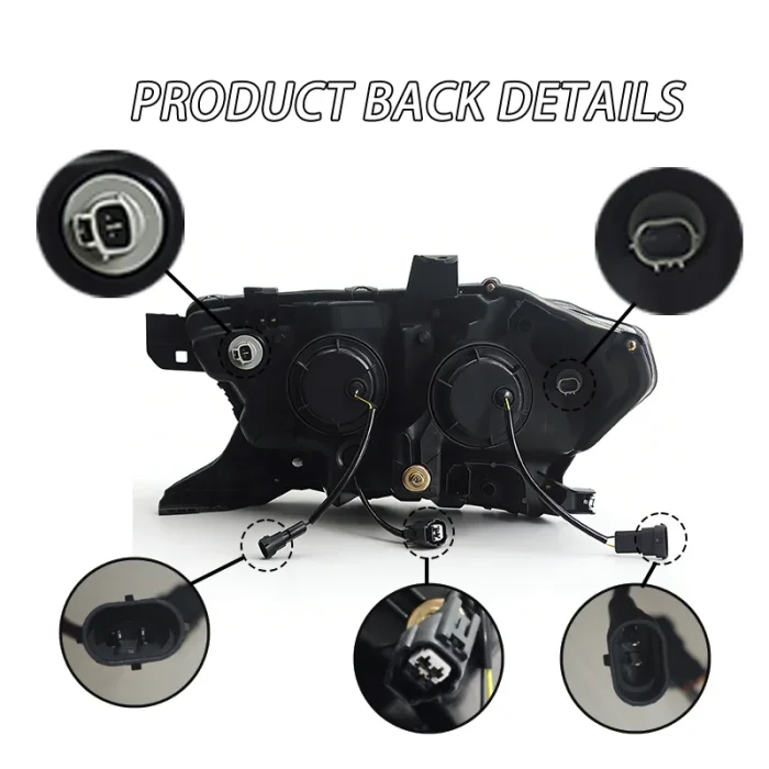 SINDAR 2pcs Projector Headlights LED For 2016-2023 N300 Toyota Tacoma W/Animation L+R - Image 3