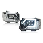 2pcs LED Car Headlights Assembly For Toyota Hiace 200 Series 2004-2019 Headlamps With Dynamic Running Light DRL Auto Accessories