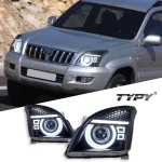 TYPY Car For Toyota Prado Headlight 2003-2009 Upgrade Modified to New DRL Dynamic Turn Signal LED Headlight Auto Accessories - Image 2