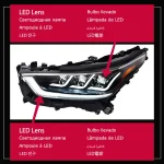 AKD Head Lamp for Toyota Highlander LED Headlight 2021-2022 Headlights DRL Turn Signal High Beam Angel Eye Projector Lens
