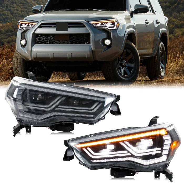 LED Headlights for Toyota 4Runner 2014-2024 DRL Projector Sequential Turn Signal Front Lamps Assembly [Not Fit 2010-2013 Model] - Image 2