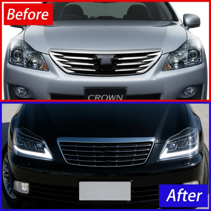 Car Lights For TOYOTA Crown Headlights Assembly 2005-2009 Upgrade New Style LED 3 Projector Lens Car Tools Accessories - Image 3