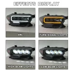 SINDAR 2pcs Projector Headlights LED For 2016-2023 N300 Toyota Tacoma W/Animation L+R - Image 6