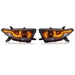 Pair Full LED Headlight Fit For Toyota Highlander 2012 2013 2014 Front Lamps Assembly Front Lamp Sequential Turning Signal DRL - Image 4