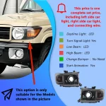 For Toyota Land Cruiser LC71 LC76 LC78 LC79 2006-2023 Headlight Assembly Upgrade Start Effect LED Projection Lens Accessories - Image 2