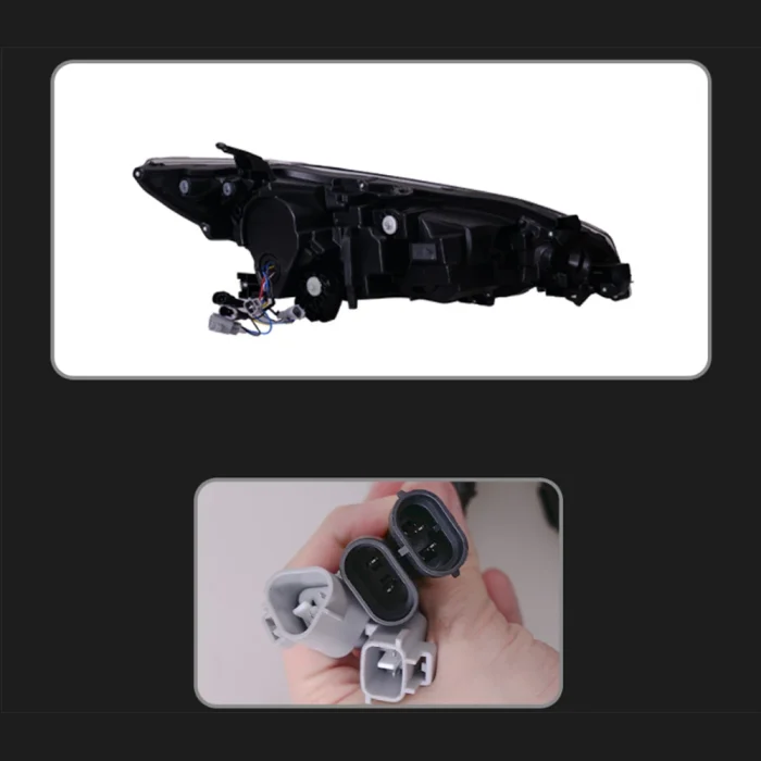 2pcs Headlights Assembly For Toyota Wish 2009-2015 LED Head Lamp Dynamic Turn Signals DRL Daytime Running Light Auto Accessories - Image 4