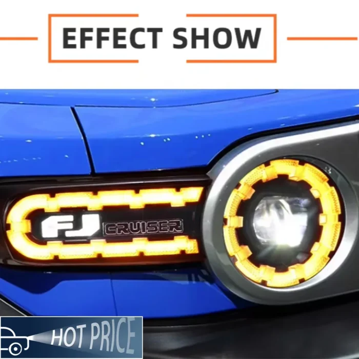 Car Lights For Toyota FJ Cruiser 2007-2017 LED DRL Auto Headlight Assembly Upgrade Startup Effect Projector Lens Accessories - Image 2