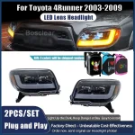 Car For Toyota 4Runner Headlights 2003-2007 2008 2009 Upgrade Modified to DRL Dynamic Turn Signal LED Headlamps Auto Accessories - Image 2