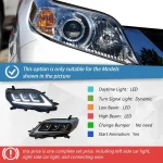 For Toyota Sienna 2011-2020 Car Front Lamps LED Auto Headlights Assembly Upgrade High Quality Projector Dual lens Accessories