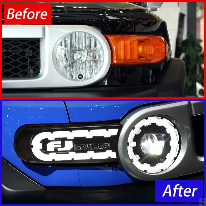 Car Lights For Toyota FJ Cruiser 2007-2017 LED DRL Auto Headlight Assembly Upgrade Startup Effect Projector Lens Accessories - Image 4