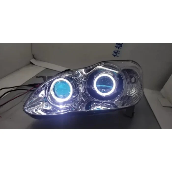 LED headlight For Toyota Corolla modified Angel Devil eye Front lamp Daytime Running lamp Turn signal - Image 5