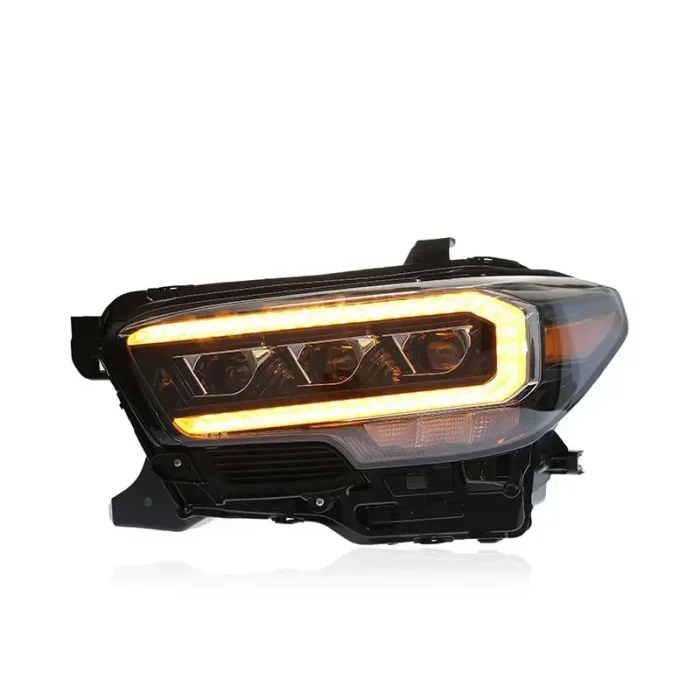 Auto Lamp LED Headlight With Full LED Lens and Sequential Signal For Toyota Tacoma 2015 2016 2017 2018 2019 2020 2021 2022 2023 - Image 5