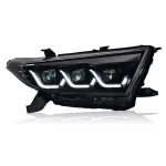 Pair Full LED Headlight Fit For Toyota Highlander 2012 2013 2014 Front Lamps Assembly Front Lamp Sequential Turning Signal DRL - Image 9