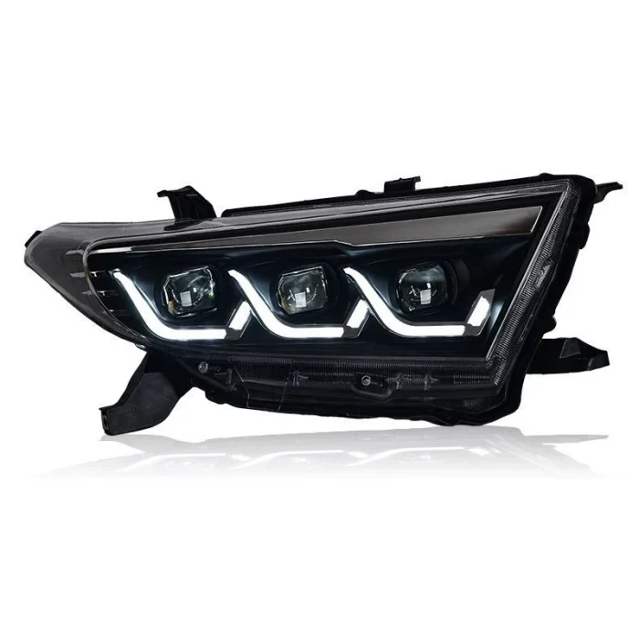 Pair Full LED Headlight Fit For Toyota Highlander 2012 2013 2014 Front Lamps Assembly Front Lamp Sequential Turning Signal DRL - Image 9