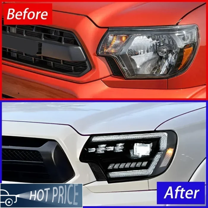 For Toyota Tacoma 2012-2015 Auto Headlights Assembly Upgrade High Configuration LED Bifocal Lens Car Front Lamps Accessories - Image 4