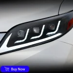 For Toyota Sienna 2011-2020 Car Front Lamps LED Auto Headlights Assembly Upgrade High Quality Projector Dual lens Accessories - Image 7