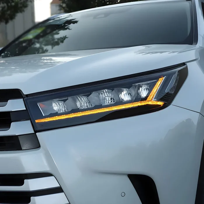 Car Front lamps For Toyota Highlander 2018-2021 New Upgrade  Angel Wings headlights Style Dynamic Turn Signal Light Accessories - Image 2