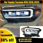 Auto Lamp LED Headlight With Full LED Lens and Sequential Signal For Toyota Tacoma 2015 2016 2017 2018 2019 2020 2021 2022 2023 - Image 3