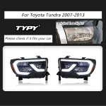 TYPY Car Light For Toyota Sequoia/Tundra Headlight 2007-2020 LED Projetor head Lamp DRL Headlight Auto Accessories - Image 2