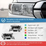 For Toyota Land Cruiser 2016-2019 Car Front Lamps Upgrade Three Projector Lens Hot Sale Accessories LED Auto Headlights Assembly