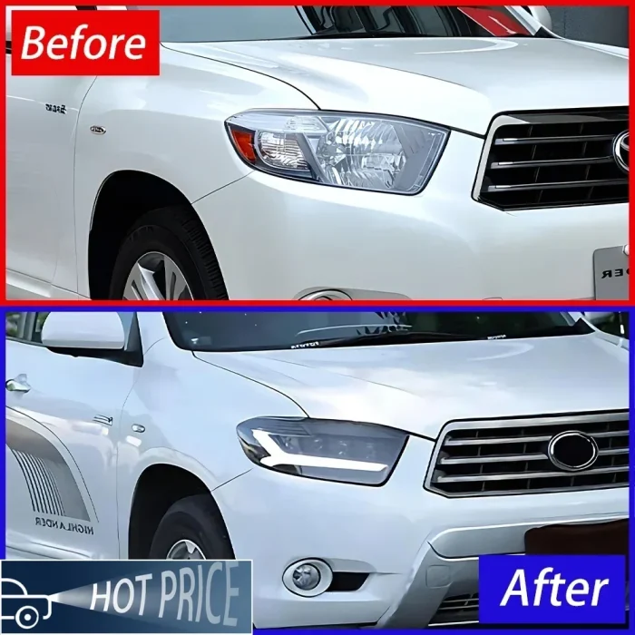 Car Headlights For Toyota Highlander 2009-2011 All New Upgrade LED Projector Four Lens Dynamic Light Design Hot Sale Accessories - Image 6