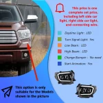 For Toyota Tundra Sequoia 2014-2021 Auto Headlights Assembly Upgrade Dynamic Startup Effect LED 4 Projector Lens Car Accessories