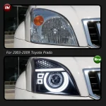 TYPY Car For Toyota Prado Headlight 2003-2009 Upgrade Modified to New DRL Dynamic Turn Signal LED Headlight Auto Accessories - Image 3